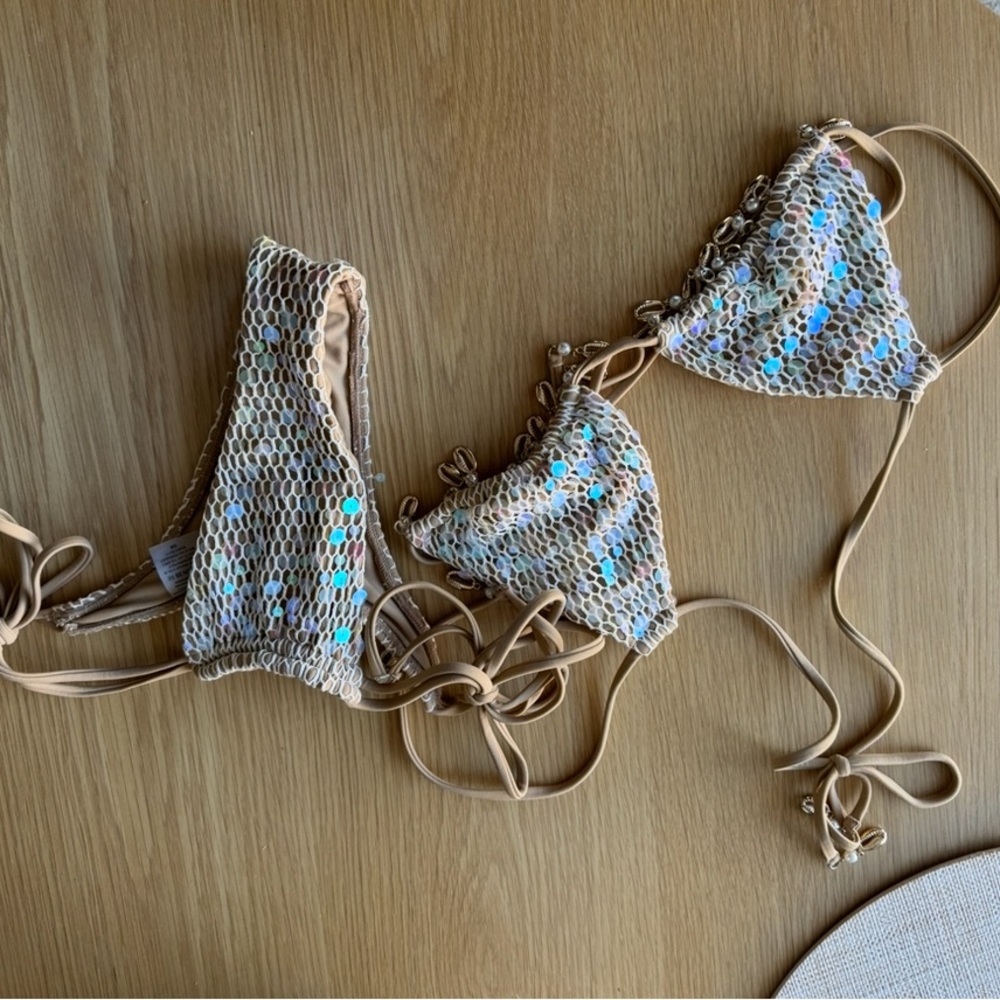 Beach Bunny Tan Sequin Bikini Set – Sold Out Online | Everything But Water